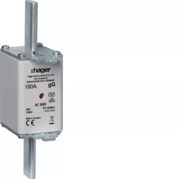 HAGER LNH2160M NH2 saugiklis 160A 500V gG su lydymosi indikatoriumi