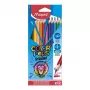 Maped COLOR'PEPS STRONG trikampiai spalvoti pieštukai, 12 spalvų, 3,2 mm lūžimui atsparus švinas, kartoninė dėžutė 862712