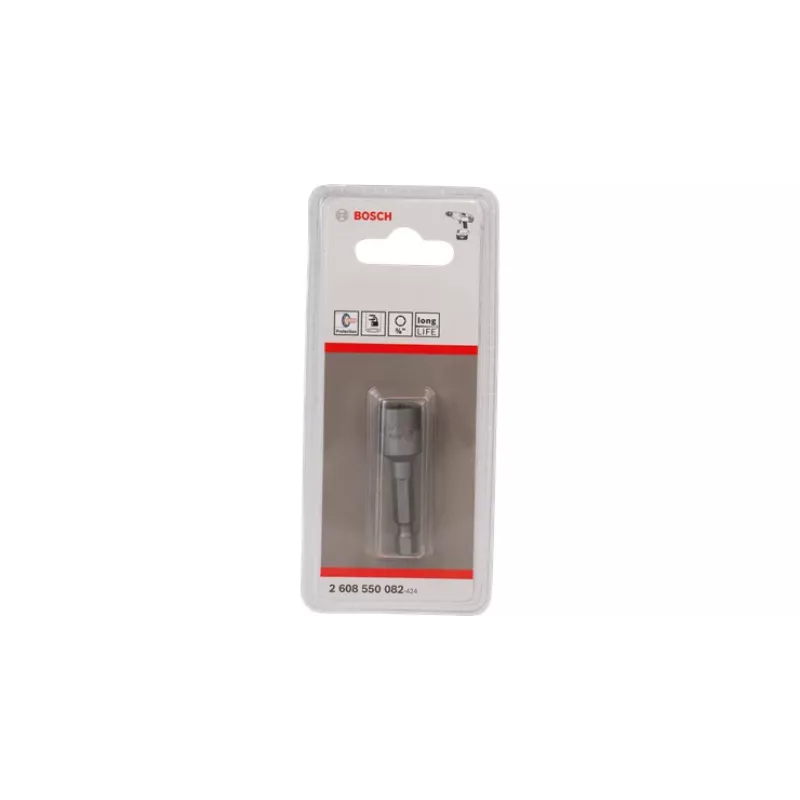 Bosch 1/4 inch antgalių įstatymas 7 mm šešiakampis 50 mm ilgio chromo vanadžio plienas 2608550070