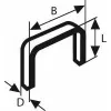 Bosch 2609200231 Type 53 segtukai, 11,4 mm plotis, 10 mm kojelės ilgis, 1000 vienetų