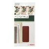 Bosch 2609256A90 10 vnt. 185 mm x 93 mm šlifavimo lapeliai su kibiąja juosta, 120 grūdėtumo, perforuoti