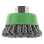 Bosch X-LOCK puodelinis šepetys 75 mm, gofruota plieninė viela 0,3 mm, 8500 aps./min, kampiniams šlifuokliams 2608622104