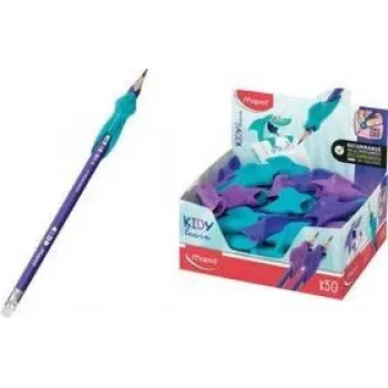 Maped KIDY learn ergonominis rašiklio laikiklis, įvairių spalvų, 50 vienetų demonstracinė pakuotė 853902