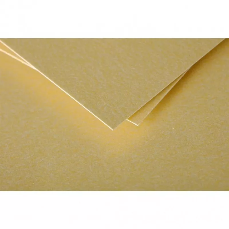 Pollen by Clairefontaine C6 kortelė, auksinė, 210 gsm, pH neutralus, be rūgščių, 110 x 155 mm, 1 vnt. (111390C)