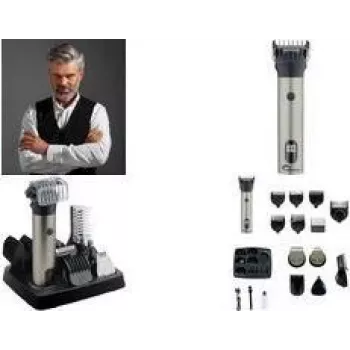 Little Balance 6-in-1 plaukų kirpimo mašinėlė Multi 6 Barber barzdai, plaukams ir kūnui, su laidu arba be laido, 1 vnt. (8789)