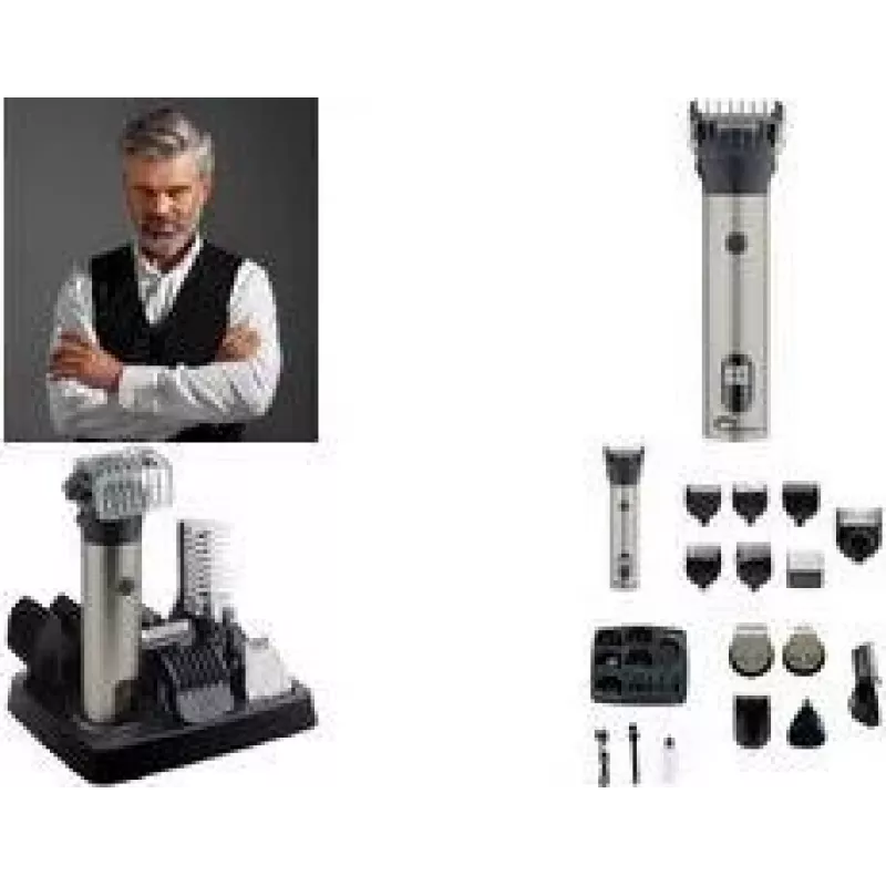 Little Balance 6-in-1 plaukų kirpimo mašinėlė Multi 6 Barber barzdai, plaukams ir kūnui, su laidu arba be laido, 1 vnt. (8789)