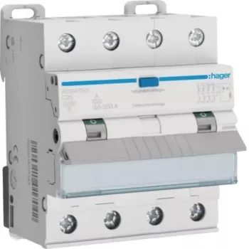 Hager ADX475D RCBO 4P 10kA C-25A 30mA A tipo