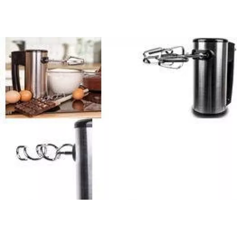 Little Balance rankinis maišytuvas Inox 400, 400 W, nerūdijantis plienas, elegantiškas juodas dizainas su nerūdijančio plieno apdaila (LB 8460)