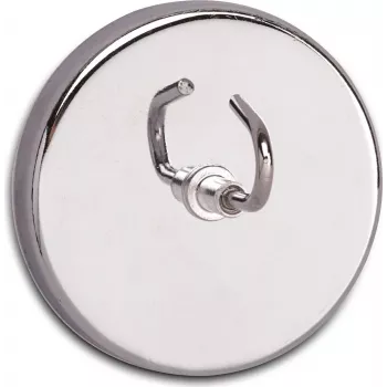 MAUL magnetinis kablys su dideliu kabliu, vidaus patalpoms, nerūdijantis plienas ir plienas, 52 mm skersmuo, universalus kablys, plytelėms ir metalui 61555-96