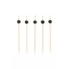 PAPSTAR Finger Food iešmeliai Black Pearl, 125 mm, bambukas, 200 vnt. 11300