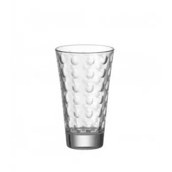 Esmeyer Leonardo OPTIC stiklinių rinkinys, 300 ml, vidinis reljefinis dekoras, kūginės formos, 130 mm aukščio, 6 vnt. 410-749