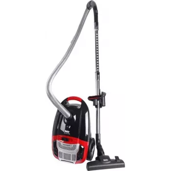 Fakir 3843003 cilindrinis siurblys, 700 W, 3 L dulkių maišas, HEPA filtras, sausam valymui, raudonas/juodas