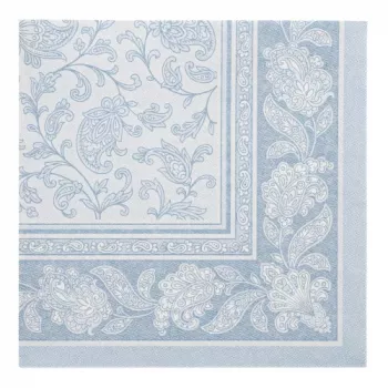 PAPSTAR ROYAL Collection Ornaments servetėlė, Arctic Blue, 400 x 400 mm, 4 sluoksnių, 1/4 lankstymo, 1 vnt. 37023
