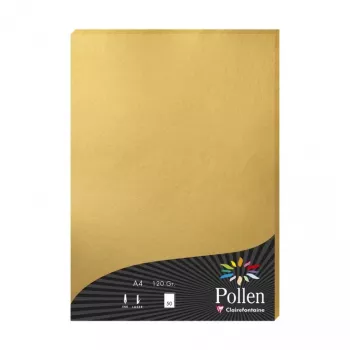 Clairefontaine Pollen A4 auksinės spalvos popierius 120gsm - 25 lapai 4200C