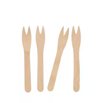 PAPSTAR pure medinių bulvių šakelė, beržo mediena, 121 mm, biologiškai skaidi, 1 vnt. 82557