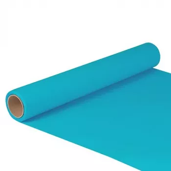 Papstar 82210 turkio spalvos popierinė stalo juosta ritinyje, 400 mm x 5 m, stačiakampė