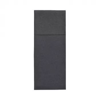 PAPSTAR Royal Collection servetėlių įdėklas stalo įrankiams, juodas, Premium Tissue, 40 x 40 cm, 1 vnt. 37336