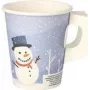 PAPSTAR 50 vienkartinės stiklinės Snowtime 0,2 l (89845)