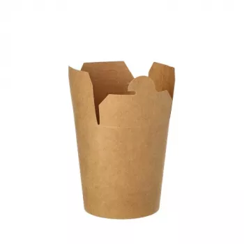 PAPSTAR pure kvadratinė užkandžių dėžutė 230 ml, ruda, FSC sertifikuotas natūralaus pluošto kartonas, bio padengta, 1 vnt. 87268