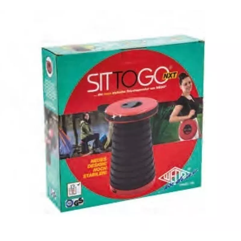 WEDO SITTOGO NXT teleskopinė taburetė, plastikinė, raudona, 10 pakopų sukamoji aukščio reguliavimo sistema, 150 kg apkrova 212 4202