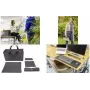 SIGEL BAB11 Desk Sharing Bag Classic L, tamsiai pilka, 5 dalių rinkinys
