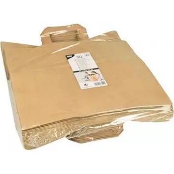 PAPSTAR popierinis nešiojimo maišelis, 320 x 170 x 270 mm, rudo kraft popieriaus, 70 g/m², 5 kg keliamoji galia, su rankena - 1 vnt. (86449)