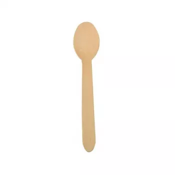PAPSTAR pure medinis šaukštas, 157 mm, beržo mediena, natūralios šviesios spalvos, 500 vienetų, biologiškai skaidus 86941