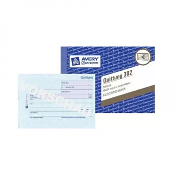 Avery 302 A4 administracinė didžioji knyga, mėlyna/balta, 96 lapai, 192 puslapiai, specialus didžiosios knygos liniuotė, 90 gsm, susegta
