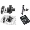 WEDO Dock-it Premium Mini magnetinis automobilio ventiliacijos laikiklis išmaniesiems telefonams, juodas/sidabrinis 60 15054