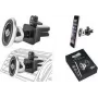 WEDO Dock-it Premium Mini magnetinis automobilio ventiliacijos laikiklis išmaniesiems telefonams, juodas/sidabrinis 60 15054
