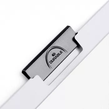 DURABLE DURACLIP 60 A4 dokumentų segtuvas su spaustuku, juodas (25 vnt. pakuotė) 220902