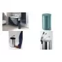 DURABLE metalinis pedalų šiukšlių kibiras 12L apvalus sidabrinis 341158