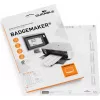 DURABLE BADGEMAKER įdėklo etiketės 30 x 65 mm, baltos, 100 įdėklų (20 lapų po 5) 142302