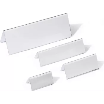DURABLE stalinė vardo lentelė tent card akrilinė 61/122x150 mm, 10 vienetų 803319