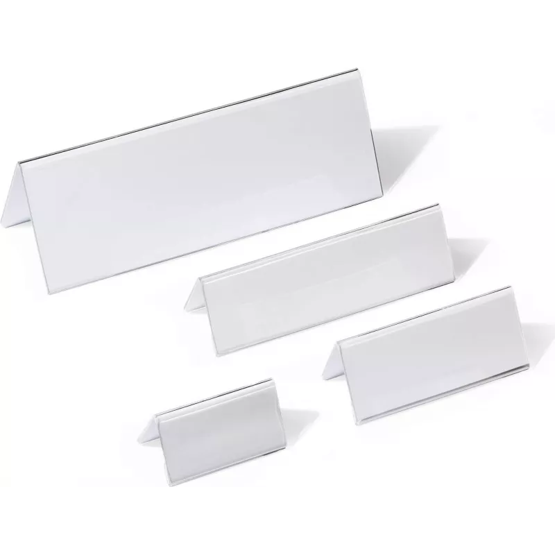 DURABLE stalinė vardo lentelė tent card akrilinė 61/122x150 mm, 10 vienetų 803319