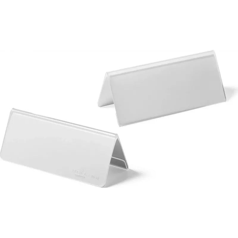 DURABLE stalinė vardo lentelė tent card akrilinė 61/122x150 mm, 10 vienetų 803319