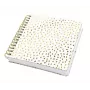 SIGEL Jolie Inspire Square Golden Rain spiralinis bloknotas A5 kvadratinis, tuščiais lapais, 120 gsm, JQ100