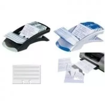 DURABLE TELINDEX DESK VEGAS rotacinis kortelių failas, 500 kortelių, 100x72 mm, juodas 241223
