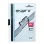 DURABLE DURACLIP 60 A4 segtuvas su spaustuku, permatomas (25 vnt. pakuotė) 223802
