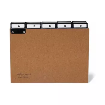 DURABLE Leitregister A5 5/5 dalių A-Z segtukas, angenietas, presuotas kartonas, 1 vnt. 425511