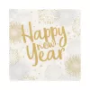 PAPSTAR Happy New Year servetėlės 330 x 330 mm, 3 sluoksnių, 1/4 lankstymo, 20 vnt. pakelis 89772