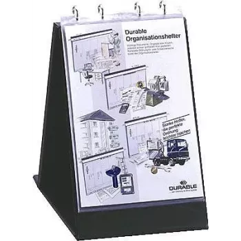DURABLE Flipchart Sleeves A3 gulsčio formato, 10 vnt., permatomos, antirefleksinės 857719