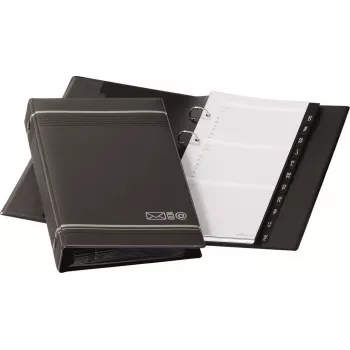 DURABLE TELINDEX telefoninis žiedinis segtuvas 145x255 mm, juodas 237558