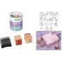 HEYDA Unicorn Motif Stamp Set, 15 permatomų spaudų rinkinys apvalioje skardinėje 204888439