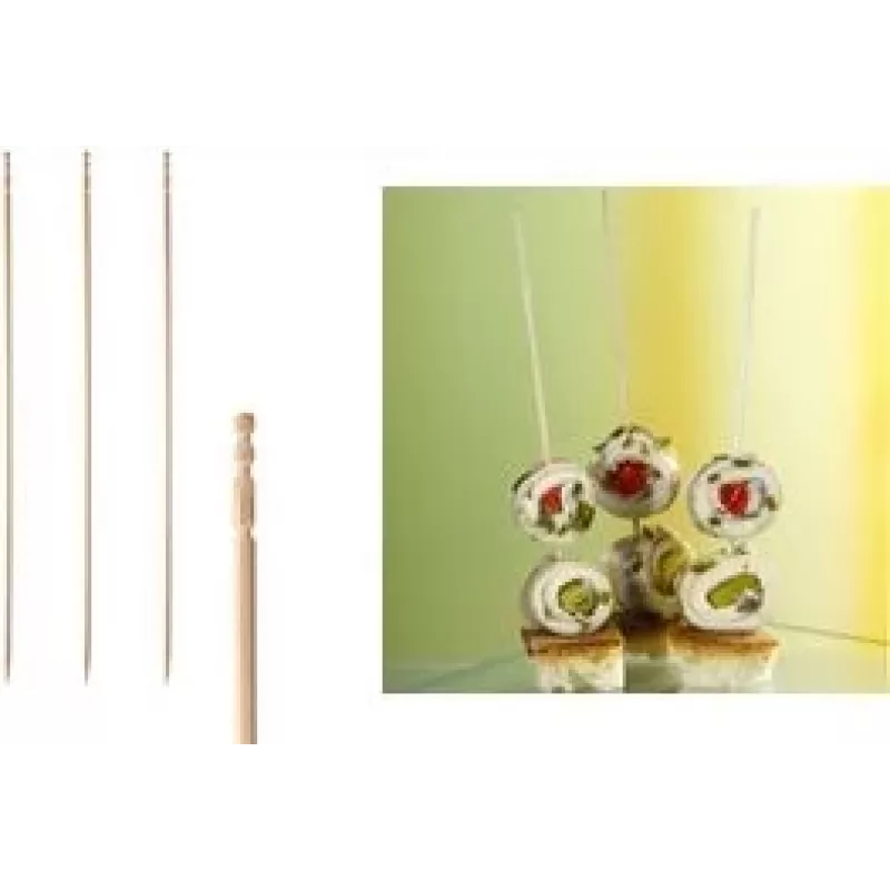PAPSTAR Finger Food iešmeliai 90 mm bambukiniai 500 vnt. (81097)