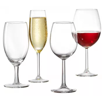 Ritzenhoff & Breker VIO baltų vynų taurės, 320 ml, tinkamos plauti indaplovėje, pilvotos formos, aukštis 200 mm, rinkinys iš 6 vnt. (812169)
