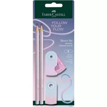 Faber-Castell GRIP Flow Edition rašymo rinkinys, Blushing Sky, 2 pieštukai (B) 117007