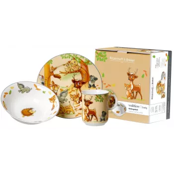 Ritzenhoff & Breker vaikiškas indų rinkinys Forest Animals, 3 dalių (422412)