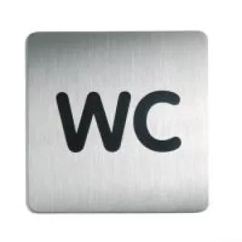 DURABLE PICTO WC piktogramos ženklas 150x150 mm, savaiminio klijavimo akrilas 495723