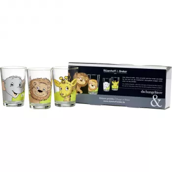 RITZENHOFF & BREKER Flirt Jungle Animals kūginė stiklinė, 205 ml, dekoruota 674187